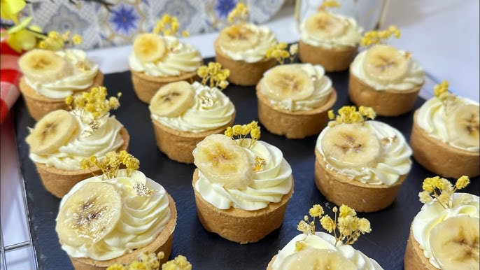 ميني تارت الموز المكرمل